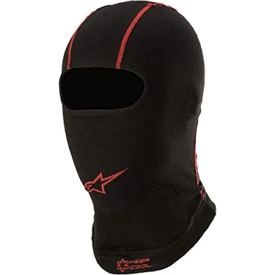 Imagen de Alpinestars Pasamontañas KX V2 Balaclava Moto para Hombre, Talla Unica, Negro/Rojo