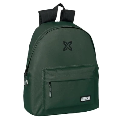 Imagen de Safta MUNICH BÁSICOS Day Pack Infantil, Mochila Calidad y Máxima Resistencia, Cómoda Versátil, 33x15x42 cm, Color Verde