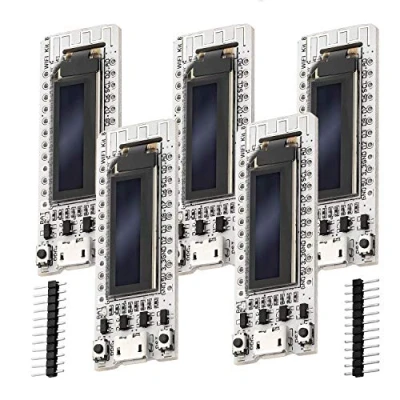 Imagen de AZDelivery 5 pcs NodeMCU ESP8266 Heltec con Pantalla OLED CP2104 WLAN WiFi Placa de Desarrollo Arduino E Book Incluido!