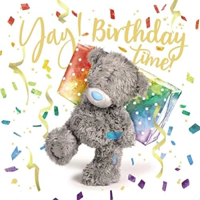Imagen de Me To You Bear Tarjeta de cumpleaños holográfica 3D