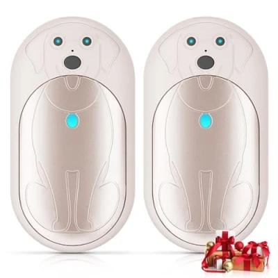 Imagen de Lepwings Calentador de Manos Recargable Portátil 2 Piezas, 6000 mAh Calienta Eléctrico Reutilizable USB con 3 Modos, 20 Horas Calor Duradero, Regalos Invierno para Camping, Esquí Blanco