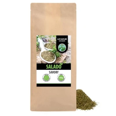 Imagen de Salado seco (500g), ajedrea frotada, suavemente secada, 100% pura y natural, sin aditivos