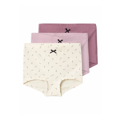 Imagen de Name it Hipster 3ERPACK Braguitas para niños, Talla: 1.5 2a, Buttercream