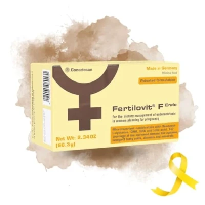 Imagen de Fertilovit F Endo vitaminas para la endometriosis fertilidad especialmente desarrolladas con nutrientes antiinflamatorios y antioxidantes 90 cápsulas