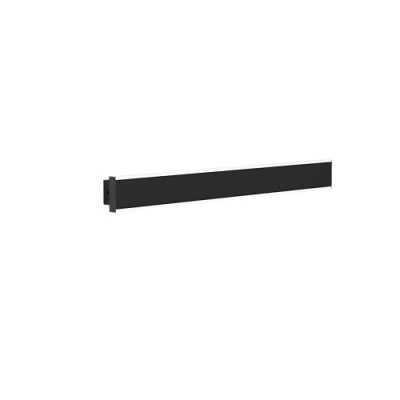 Imagen de Eglo Neviano lámpara de pared para exterior, iluminación exterior casa, aplique rectangular metal y plástico en negro, blanco cálido, IP65, 58 cm