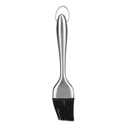 Imagen de Cepillo para untar, cepillos de repostería resistentes al calor silicona untar con mango acero inoxidable primera calidad barbacoa, parrilla, barbacoa(20cm)