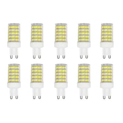 Imagen de WULUN Paquete de 10 Bombillas LED G9 10W, 6000K Blanco Frío, equivalentes a halógenos 150W, 86 piezas LED, 1000 lúmenes, ángulo haz 360, ultra brillante, no regulable…