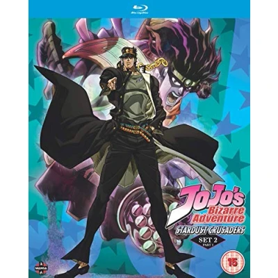 Imagen de JoJos Bizarre Adventure Set Two: Stardust Crusaders Part One (Eps 1 24) Blu ray [Blu ray]
