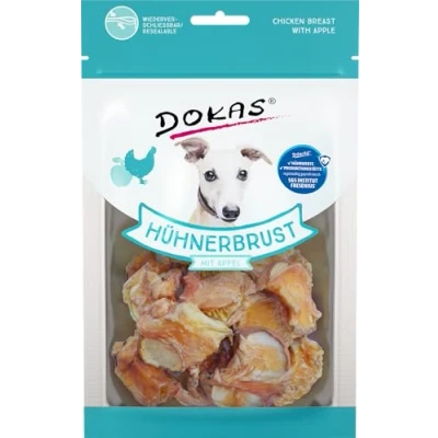Imagen de DOKAS Snack Premium sin Cereales con pezuña de Pollo para Perros, Ideal Viajes.