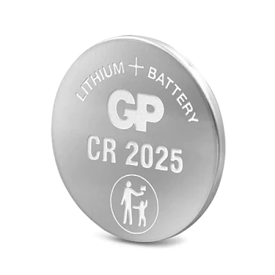 Imagen de GP Pila de botón litio CR2025 Pilas (Litio, Button/coin, 3V) Acero inoxidable Batería