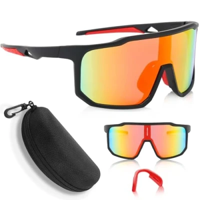 Imagen de LOVICVKEM Bicicleta Gafas de Sol Deportivas Polarizadas Rápidas Protector Solar UV400 para Hombres y Mujeres Ciclismo Actividades al Aire Libre Protección.