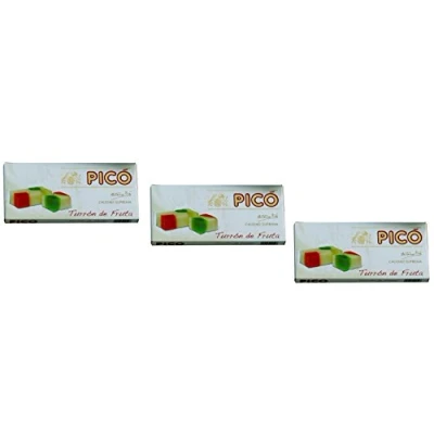 Imagen de Picó Pack incluye 3 turron de Fruta blando Frutas Calidad Suprema 200gr (Sin Gluten)