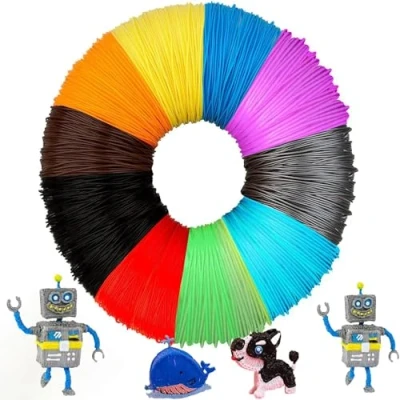 Imagen de 3D Pen Filamento PLA,3D Boligrafo PLA 1.75mm,Filamento de Pluma PLA,Filamento 3D,5 Metros Cada Color,Bueno para Niños y Niñas Crear Su Imaginación