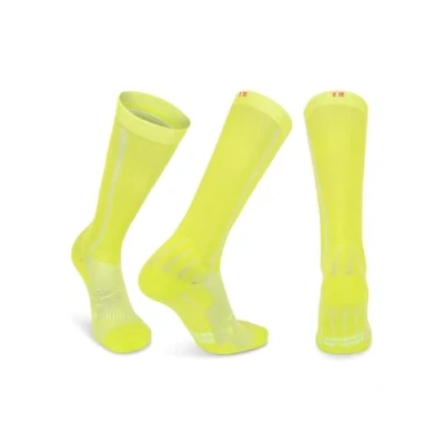 Imagen de DANISH ENDURANCE Calcetines de Compresión Mujer y Hombre, Deporte, Running, Recuperación, 1 Par Amarillo neón, 43 47