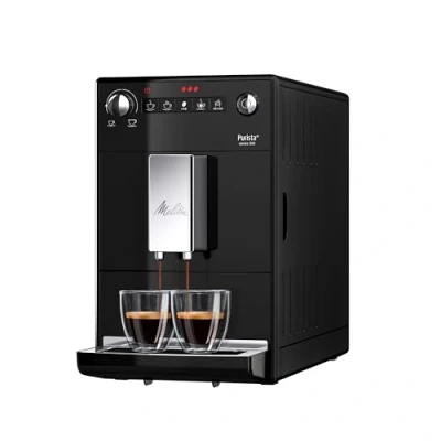 Imagen de Melitta Purista F230 102 Cafetera superautomática compacta con molinillo silencioso, máquina de café sistema extracción aroma, intensidad del regulable y limpieza automática, negro