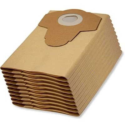 Imagen de 10 bolsas originales Parkside Lidl para aspiradoras en seco y húmedo PNTS 1250, 1250/9, 1300 A1, B2, C3, D3, E4, F5, PWD 12 PAS 500 D3