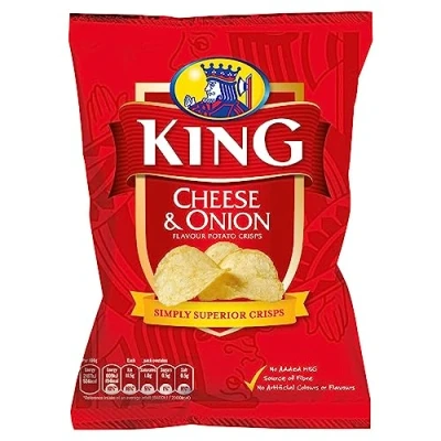 Imagen de King Patatas fritas de queso y cebolla (10 x 25 grm)