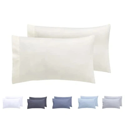Imagen de Todocama Juego de 2 Fundas cojín, Microfibra Extra Suave, hipoalergénicas. 30x50 cm Beige