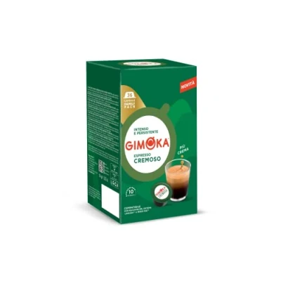 Imagen de Gimoka Mezcla de Café Cremoso, intensidad 10 144 Cápsulas Compatibles con Máquinas Lavazza* A Modo Mio* para uso doméstico Producido en Italia 4 paquetes 36