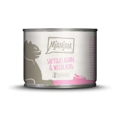 Imagen de MjAMjAM comida húmeda premium para gatos gatito excelente ternera con aceite de salmón, pack 6 (6 x 200 g), sin cereales extra carne
