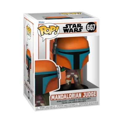 Imagen de Funko Pop! Vinyl: Star Wars: The Mandalorian S9 Judge Macaroon Figura de Vinilo Coleccionable Idea Regalo Mercancia Oficial Juguetes para Niños y Adultos TV Fans