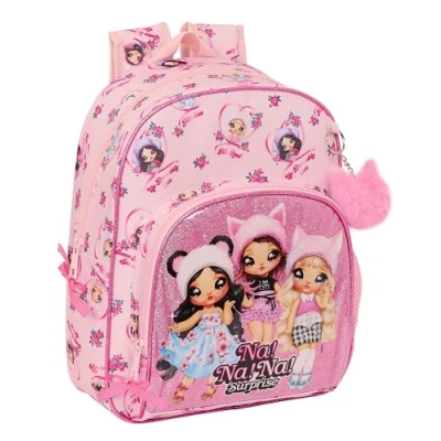Imagen de Safta NANANA FABULOUS Mochila Infantil, Ideal para Niños de Diferentes Edades, Cómoda y Versátil, Calidad Resistencia, 28x10x34 cm, Color Rosa