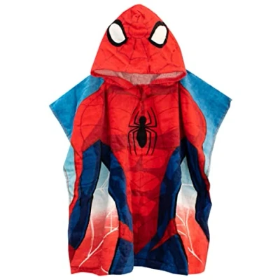 Imagen de Marvel Toalla Poncho para Niños Spiderman Rojo Talla única