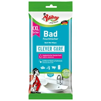 Imagen de poli Boy XXL baño de limpieza Toallitas Clever Care 24 unidades)