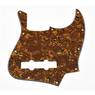 Imagen de KAISH Golpeador de 4 cuerdas estilo J Bass Pick Guard Scratch para Estados Unidos/México Jazz Tiger Stripe