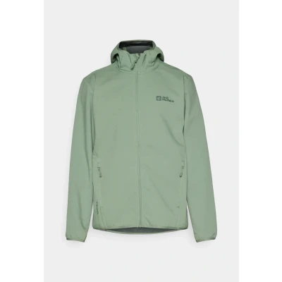 Imagen de Jack Wolfskin Bornberg Hoody Chaqueta softshell, Hombre, Talla: Small, Eucalyptus