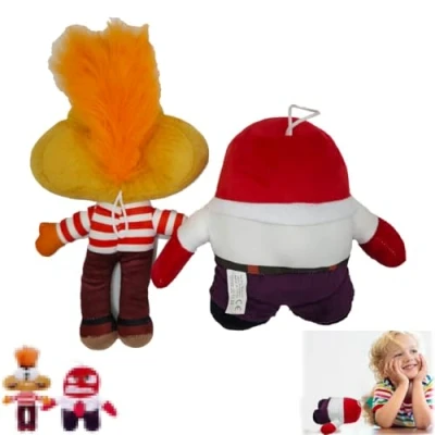 Imagen de Gxlaihly 2 Piezas Inside out Peluche, Peluche 2, Ansiedad Peluches Juguete, Regalos para Niños y Niñas, Cumpleaños Fanáticos de la Película Coleccionables (A+B)