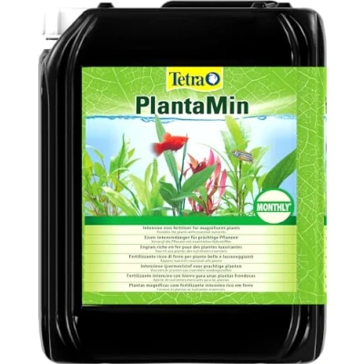 Imagen de Tetra PlantaMin Fertilizante rico en hierro para unas plantas exuberantes y de un verde intenso, aplicación mensual, 5L
