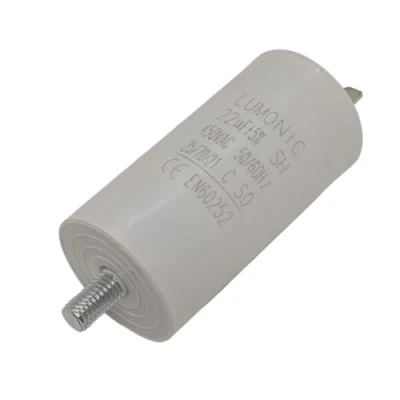 Imagen de Lumonic Condensador de arranque con Enchufe 6,3x0,8mm I 22µF 450V 38x75mm 22uF motor carcasa plástico fun