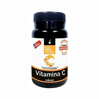 Imagen de Novadiet ELEMENTALES Vitamina C con Para Reforzar el Sistema Inmune, Proteger las Células y Promover la Salud Antioxidante Natural Apoya Formación de Colágeno 30 Comprimidos