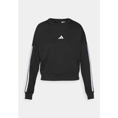 Imagen de adidas Mujer Essentials 3 Stripes French Terry Sweatshirt, Black/White, XXS