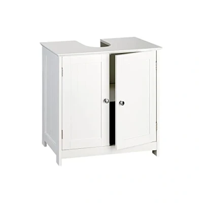 Imagen de shelfmade Mueble bajo Lavabo para Cuarto de baño, Color Blanco rústico, Ancho del Aprox. 50 cm o 60 baño Grande (50 x 30 cm)