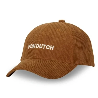 Imagen de Gorra Hombre y Mujer 100% Algodón, Béisbol VELVET, Efecto Pana, Ajustable, beige blanco, Talla única