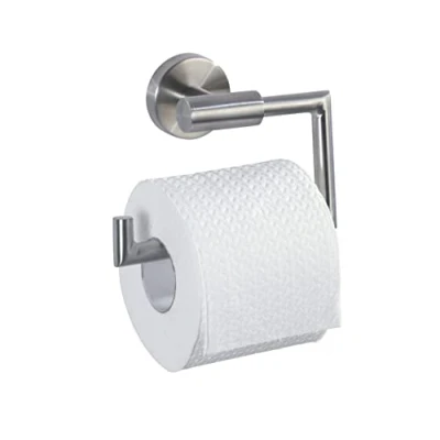Imagen de WENKO Portarrollos Bosio acero inoxidable Mate incl. material de atornillado para montaje en pared