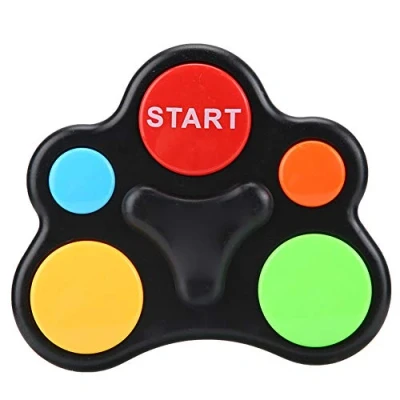 Imagen de Tnfeeon Juego de Entrenamiento Memoria, Memoria electrónico para niños Interacción plástica Música Inteligente Luz Rompecabezas niños(Anomalía una Sola Mano)