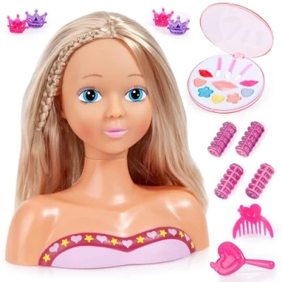Imagen de Bayer Design 90012AK Busto muñeca para peinar y maquillar con Accesorios