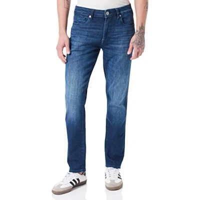 Imagen de SELECTED HOMME Slhslim Leon 22602 M.Blue Sup JNS W Noos Jeans, Medio De Mezclilla Azul, 31W x 34L para Hombre