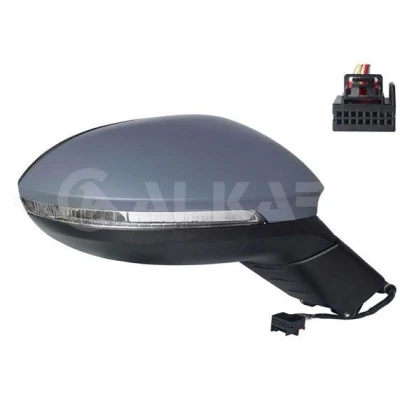 Imagen de Espejo retrovisor Alkar 6142206 derecha imprimado eléctrico calefactable, convexo para vehíc. con volante a la izquierda