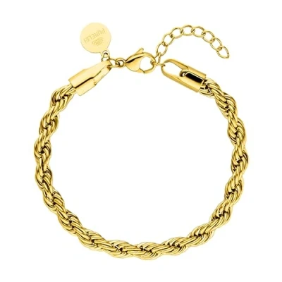 Imagen de Purelei® Vintage pulsera impermeable para mujer, elegante y simple de Acero inoxidable, regalo mujeres, longitud ajustable 16 19 cm, Talla única, aleado Gold Aleación