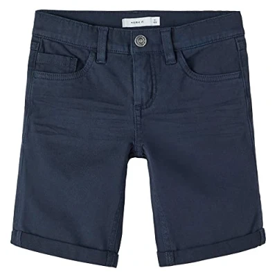 Imagen de Name it Nkmsofus Twiisak Shorts vaqueros para niños, Talla: 14a, Dark sapphire