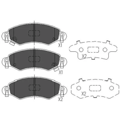 Imagen de KAVO PARTS KBP 8508 Juego de pastillas freno con avisador acústico desgaste SUZUKI: IGNIS 2, Wagon R+ II Hatchback, I Hatchback