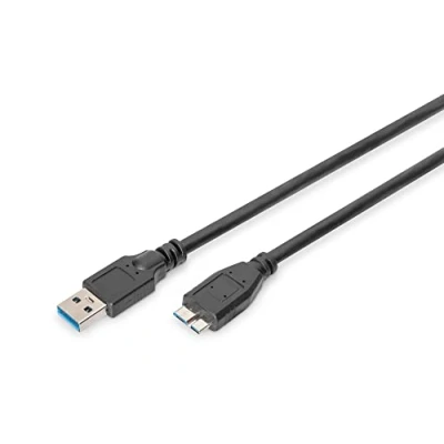 Imagen de DIGITUS cable de conexión USB 3.2 Gen1 1,8 m a (m) Micro B 5 Gbit/s Negro