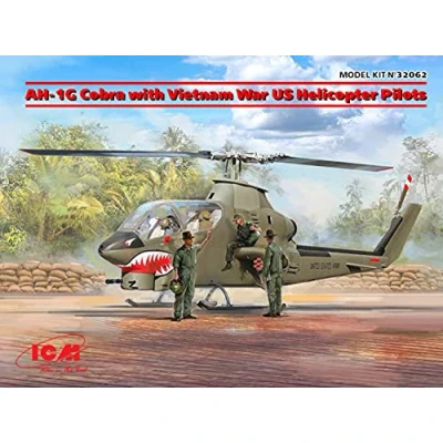 Imagen de ICM ICM32062 1:32 AH 1G Cobra con Vietnam War US Helicóptero Pilo, Negro