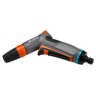 Imagen de Gardena 18303 20 Pistola Comfort Ideal para la Limpieza intensiva y riego con Boquilla pulverizadora De Chorro Concentrado ha difuminado, Totalmente Regulable, embalado, multicolor