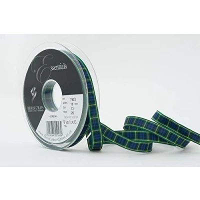 Imagen de Berisfords Cinta de tartán poliéster Cinta, Gordon, 10 mm