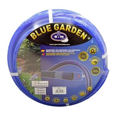 Imagen de S&amp;M 553127 Manguera De Jardinería Reforzada, 19 X 25 Mm, Azul